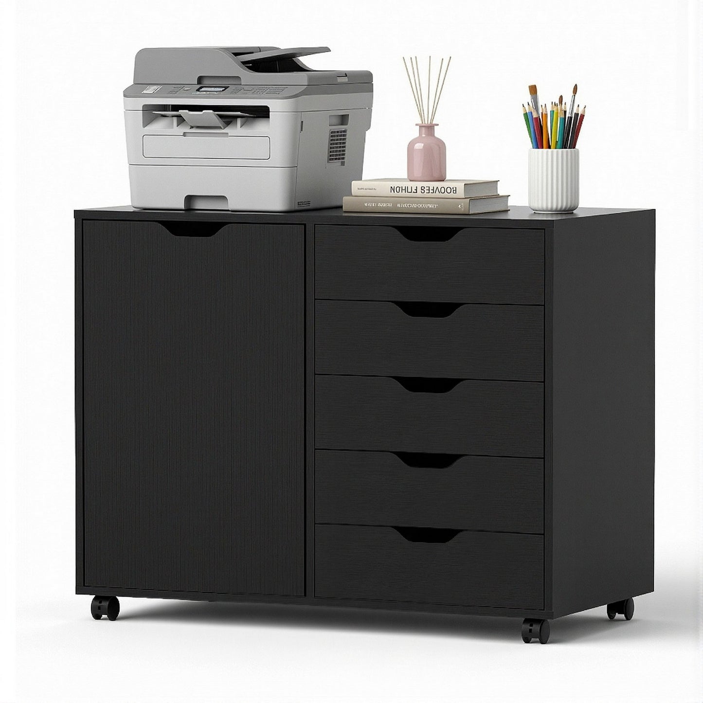 Artiss Mobile Filing Cabinet - 5 Drawer