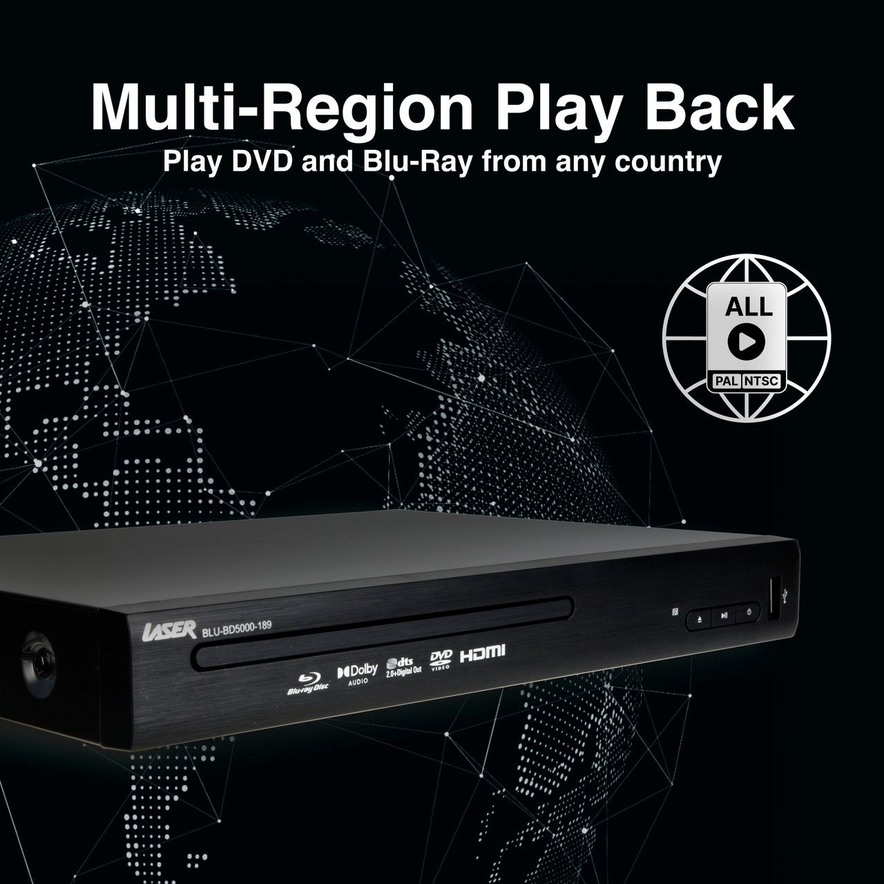 Laser Blu-Ray Player - Multi Region