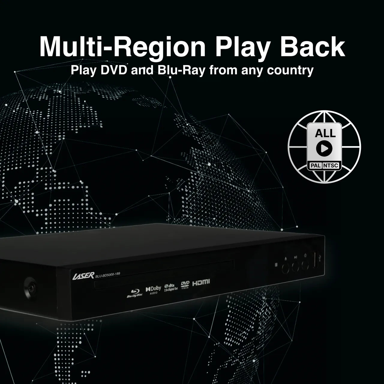 Laser Blu-Ray Player - Multi Region