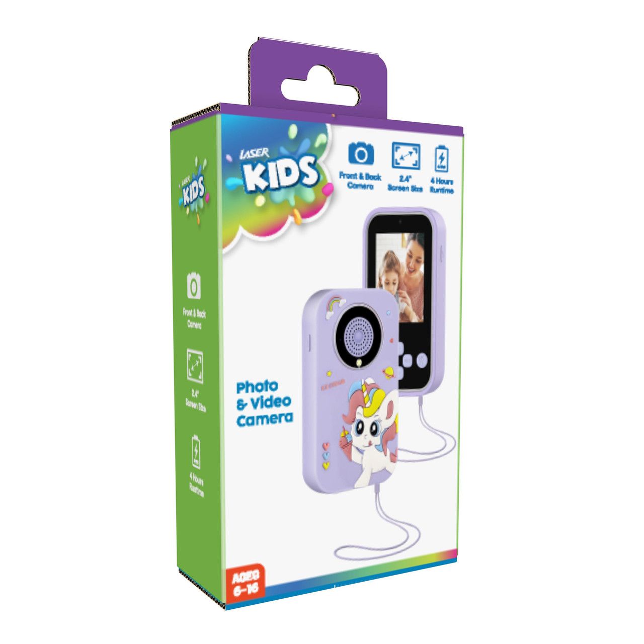 Laser Kids Play Phone Camera - Purple
