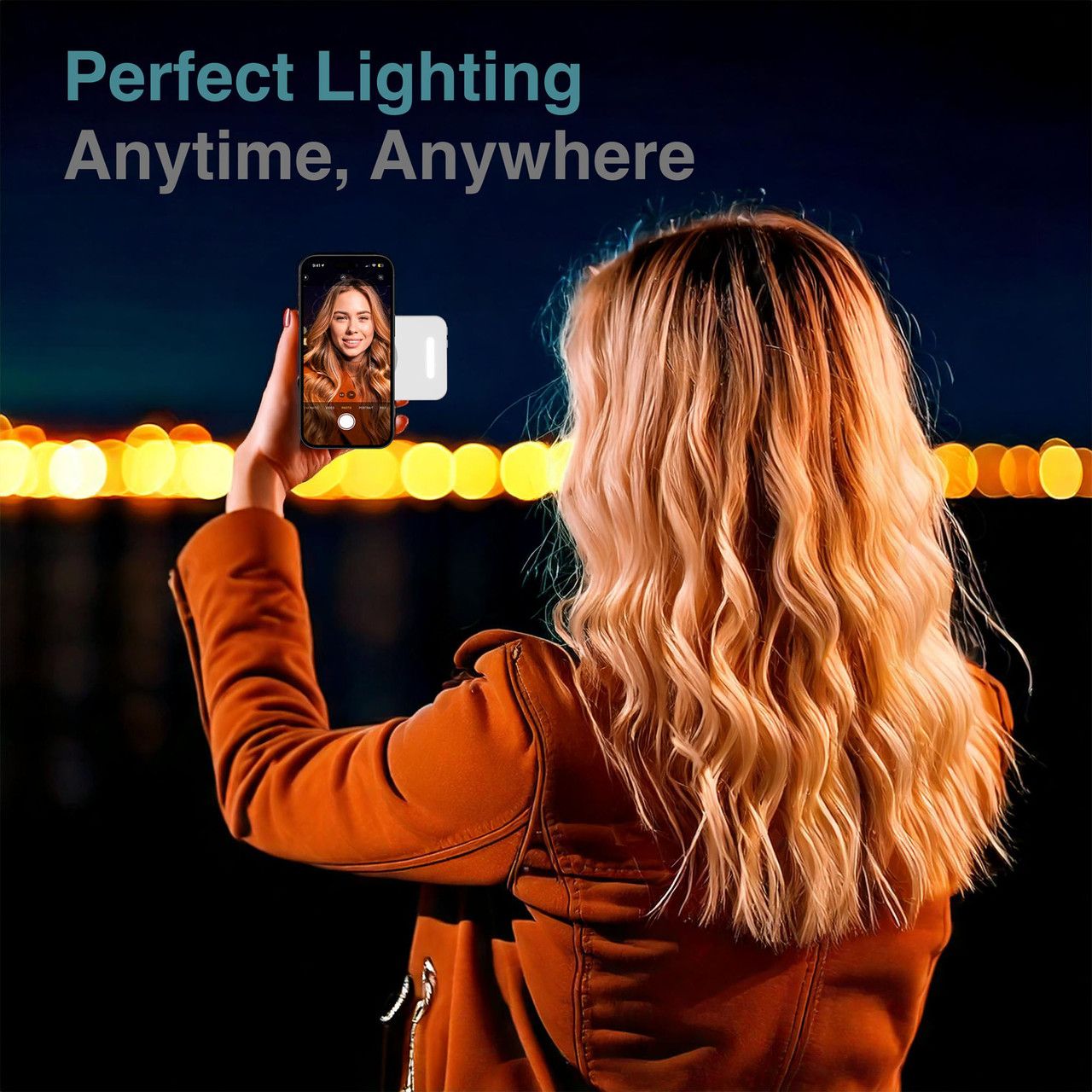Laser ChargeCore 5000mAh Selfie Power Bank - White