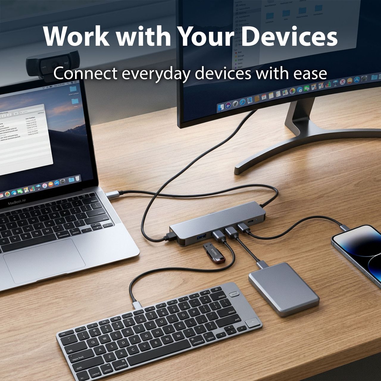 Laser USB-C 6-in-1 Hub with 4K HDMI