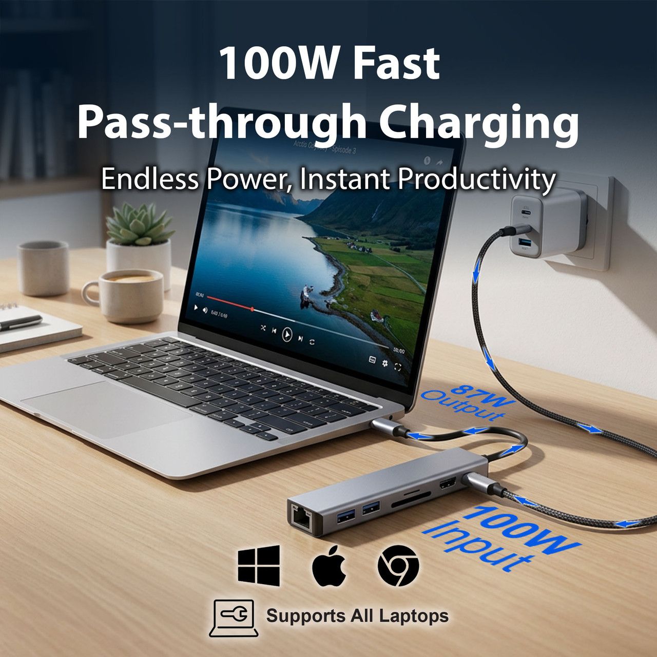 Laser USB-C 7 Port Hub