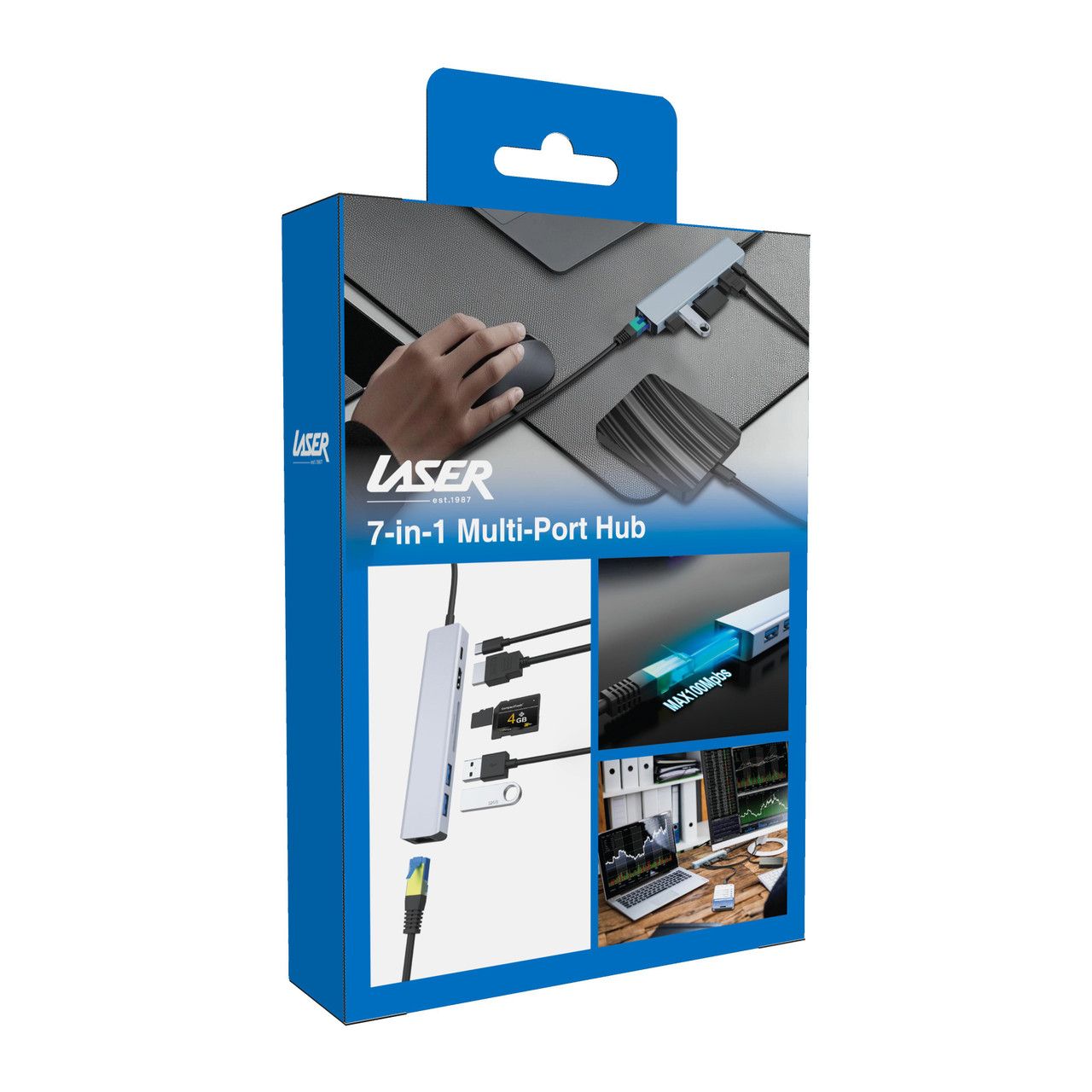 Laser USB-C 7 Port Hub