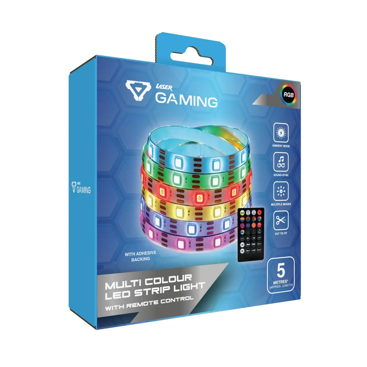 Laser RGB LED Strip Light - 5m with Remote