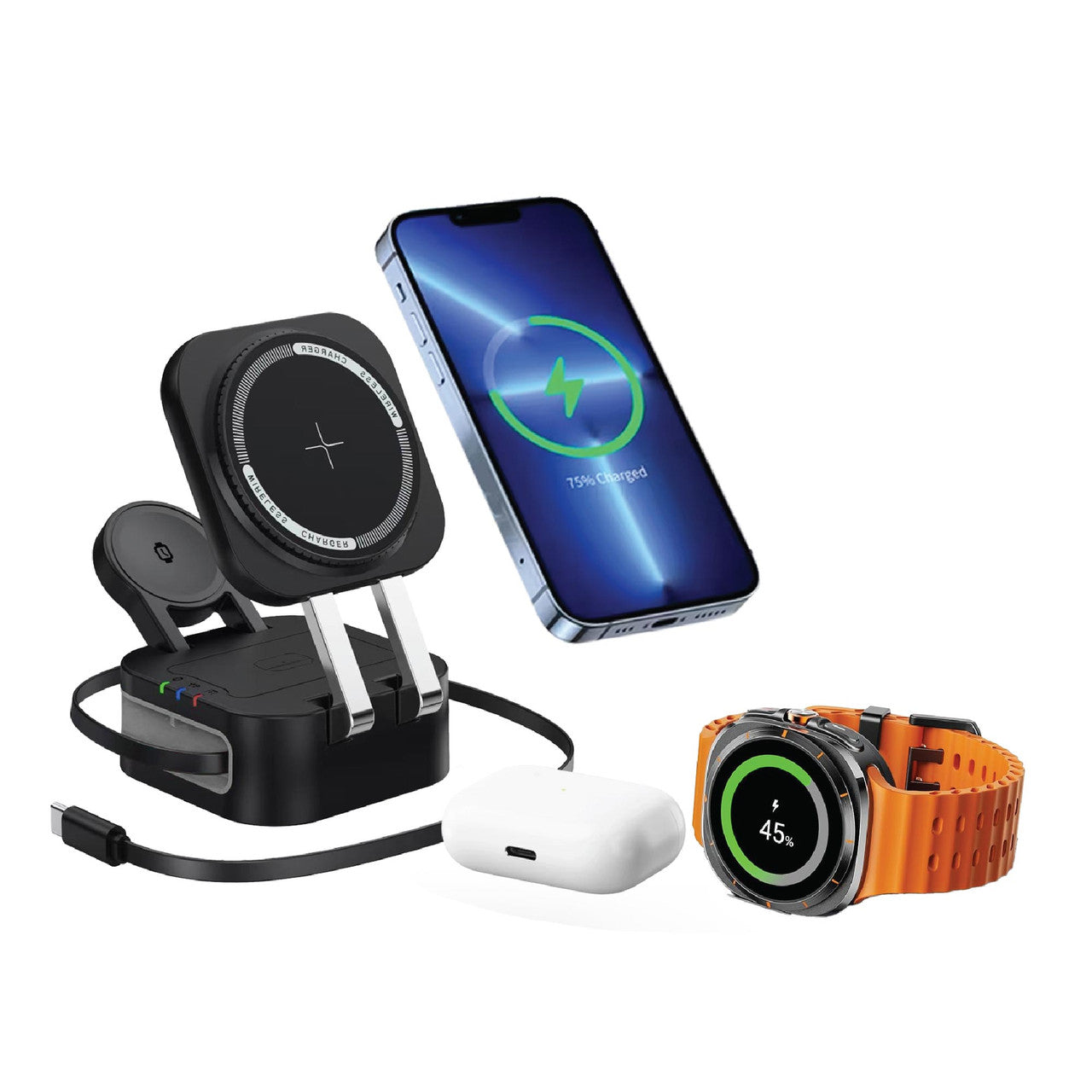 Laser 3-in-1 Wireless Charging Stand
