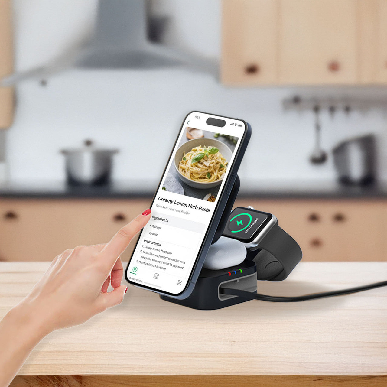 Laser 3-in-1 Wireless Charging Stand