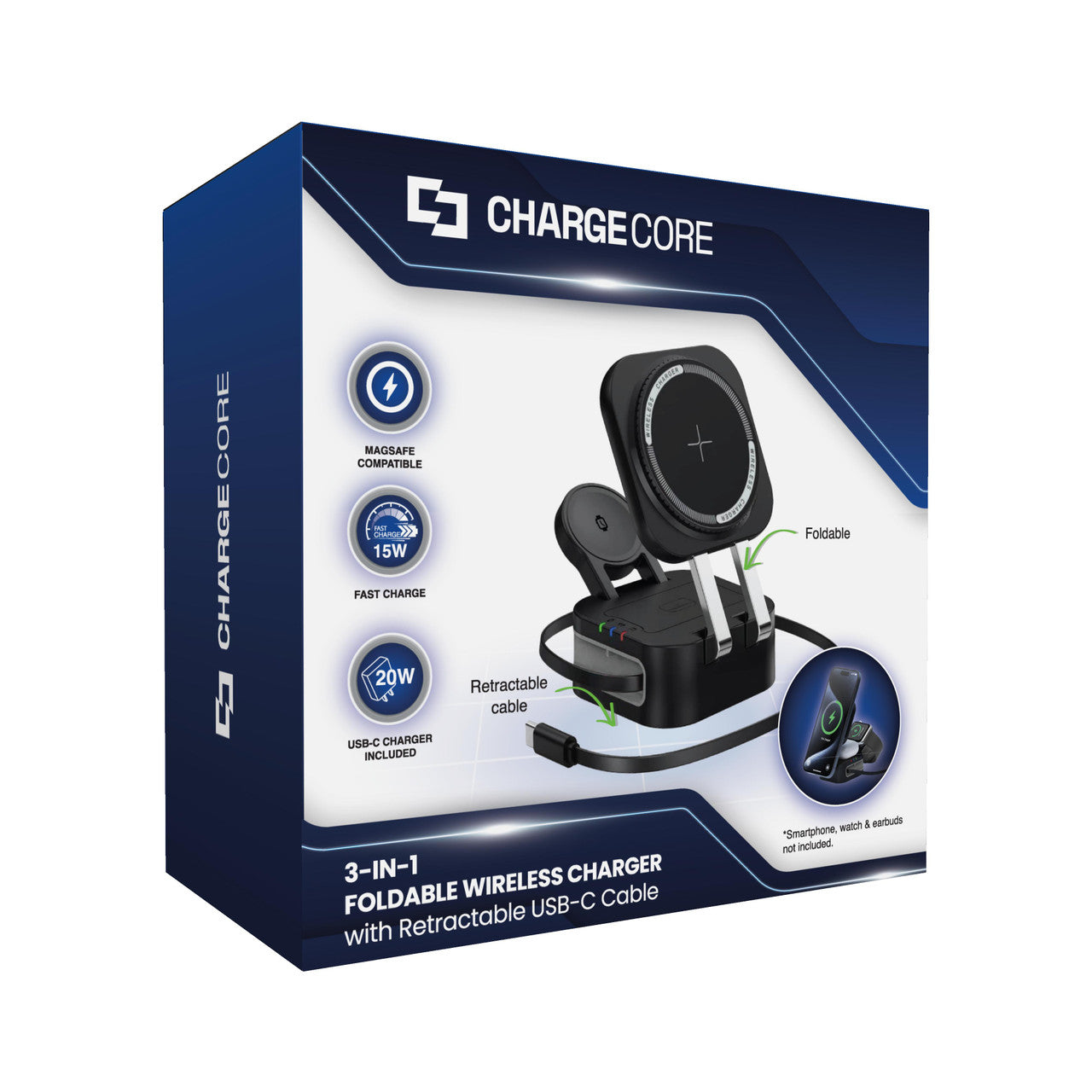 Laser 3-in-1 Wireless Charging Stand