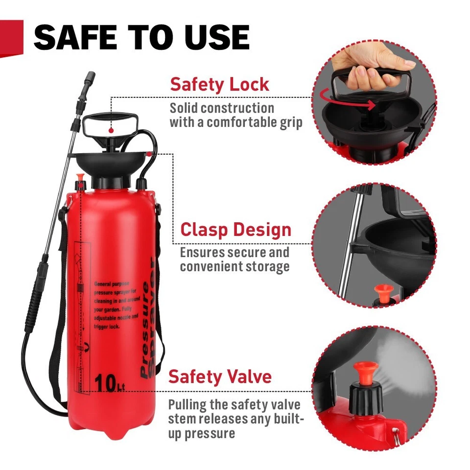 10L Garden Pressure Sprayer