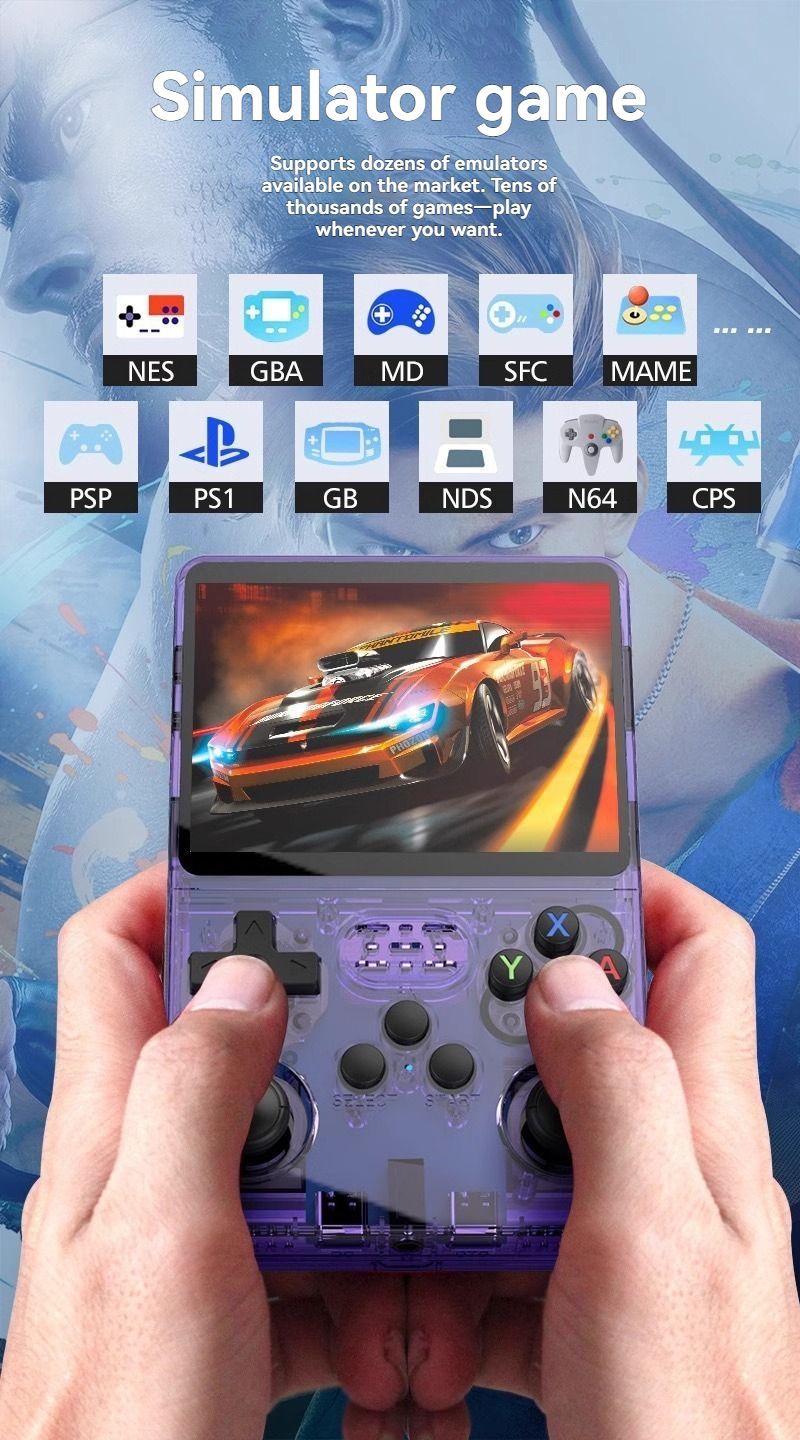 128GB Handheld Retro Game Console - White