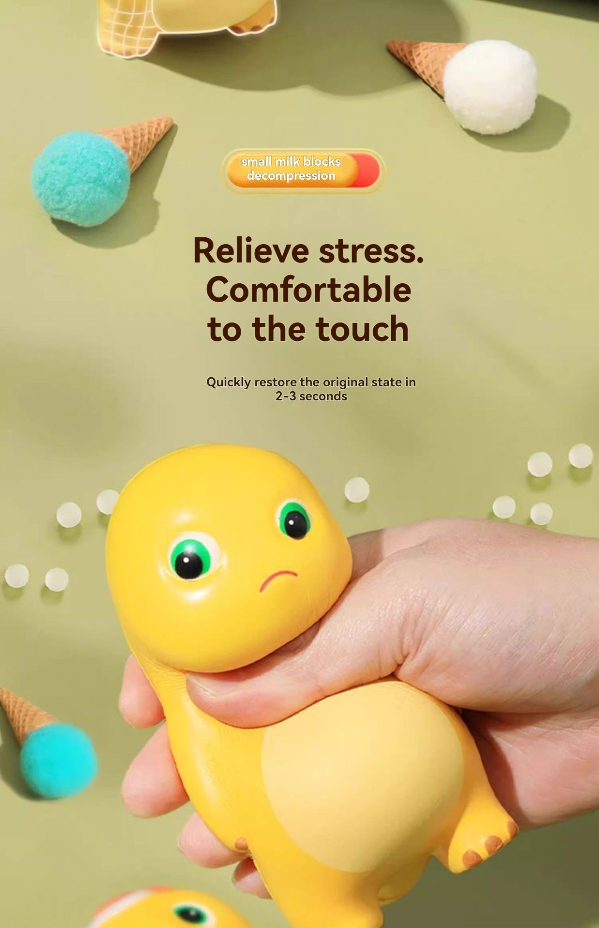 Milk Dragon Squeeze Toy