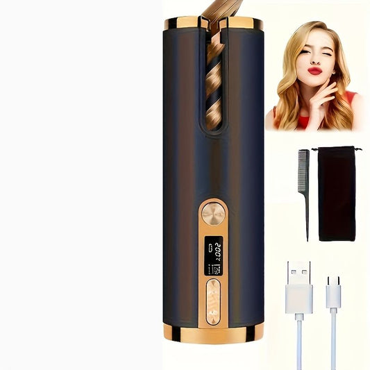 Automatic Hair Curler - Black Gold