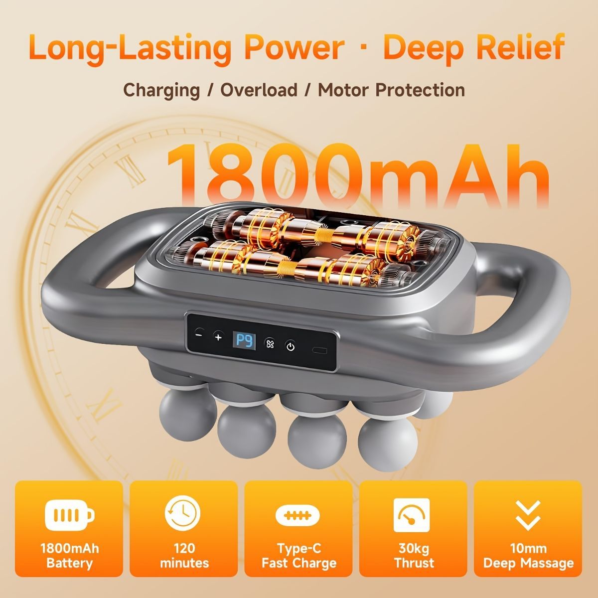16-Head Electric Massage Gun