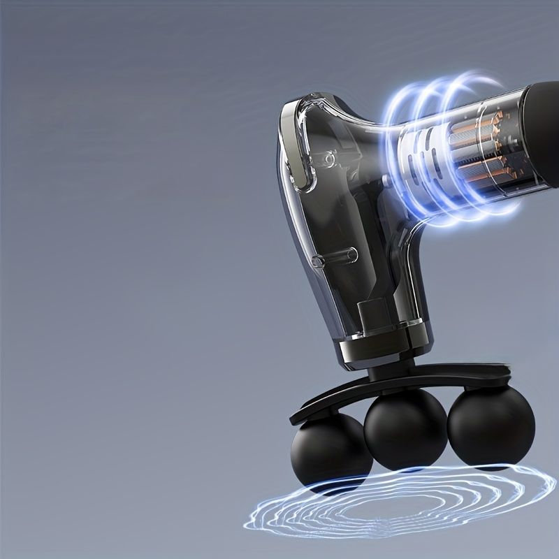 Portable Handheld Body Massager - Black