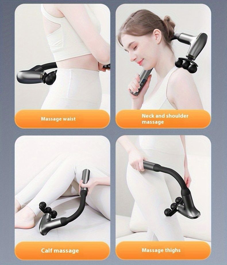 Portable Handheld Body Massager - Black