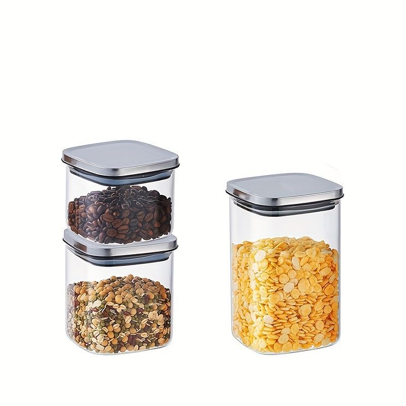 Airtight Storage Jars - Clear 2 Pack 700ml