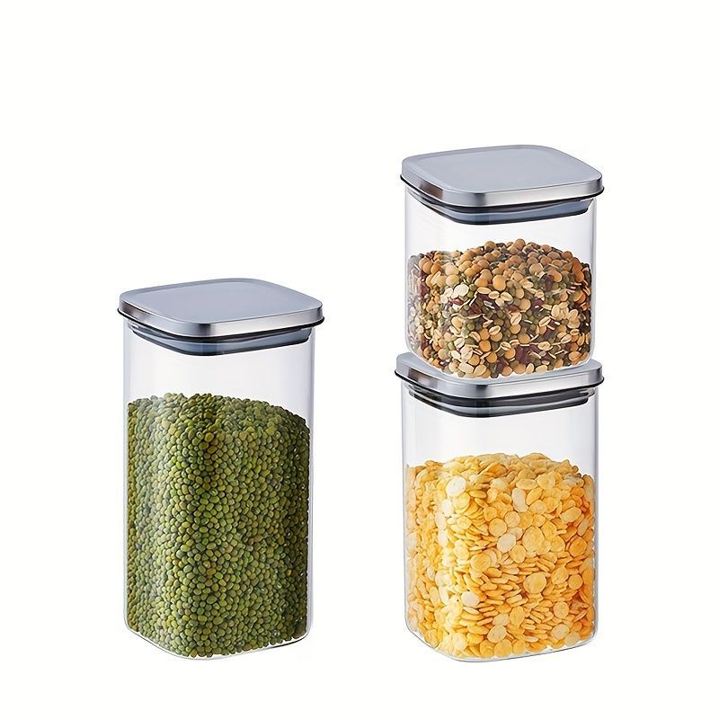 Airtight Storage Jars - Clear 2 Pack 700ml