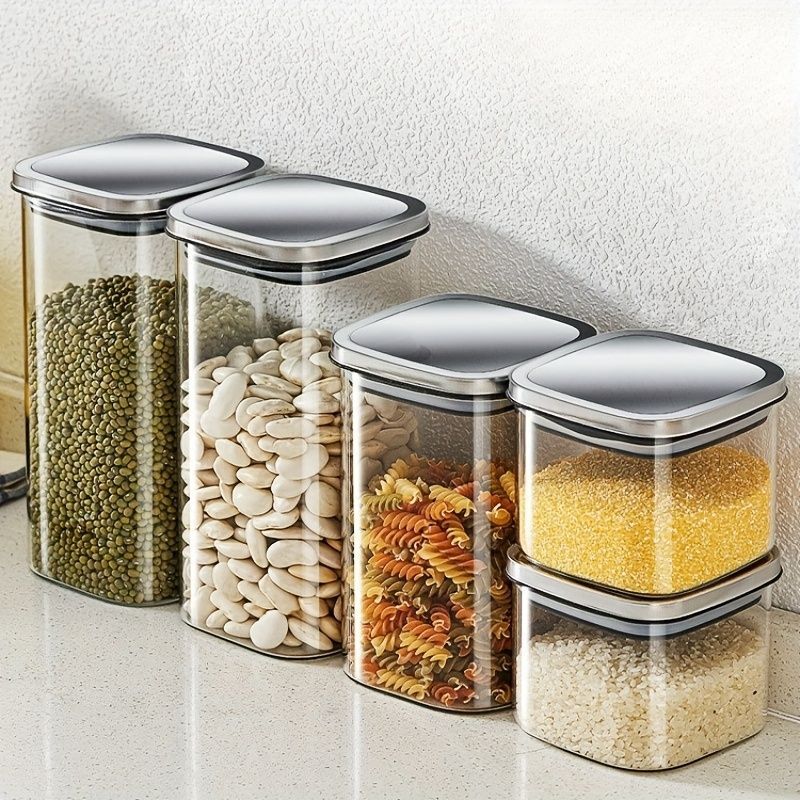 Airtight Storage Jars - Clear 2 Pack 700ml