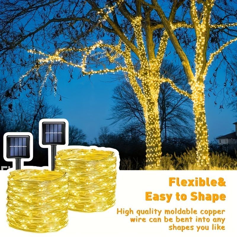 Solar Outdoor String Lights - Warm White