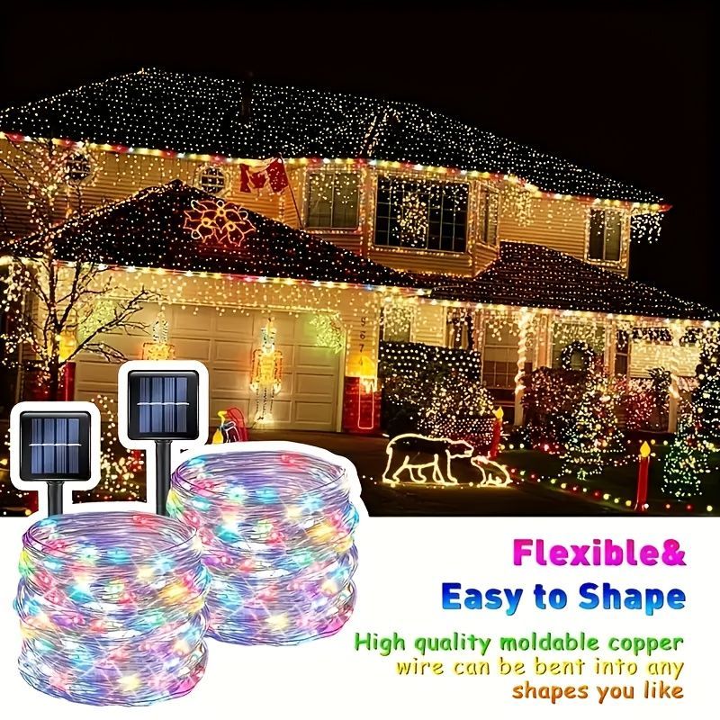 Solar Outdoor String Lights - Warm White