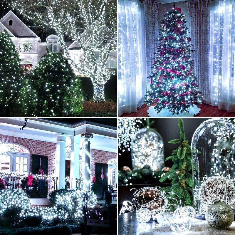 Solar Outdoor String Lights - White