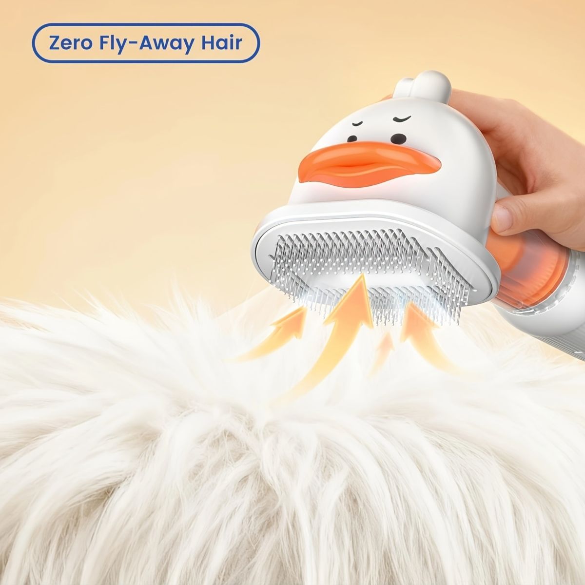 Pet Dematting Comb & Grooming Brush - White