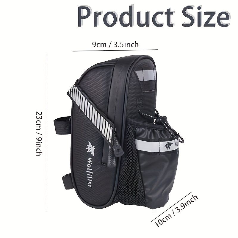 Bicycle Tail Bag with Bottle Pocket