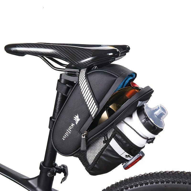Bicycle Tail Bag with Bottle Pocket