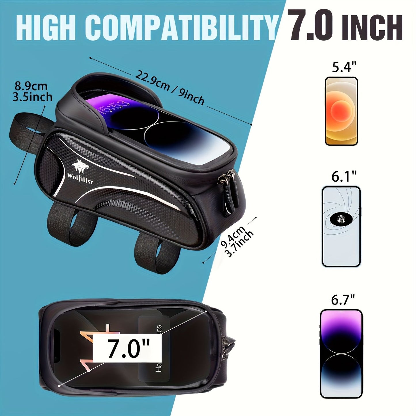 Bicycle Phone Bag for 7-inch Devices