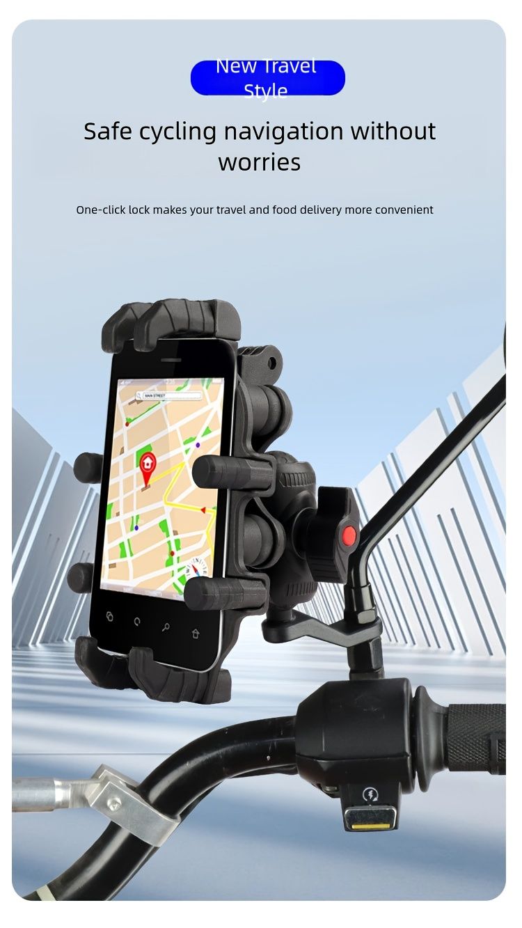 Motorcycle Phone Mount - Anti-Shake