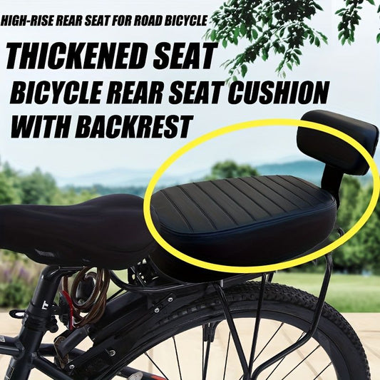 Bicycle Rear Seat Cushion with Backrest