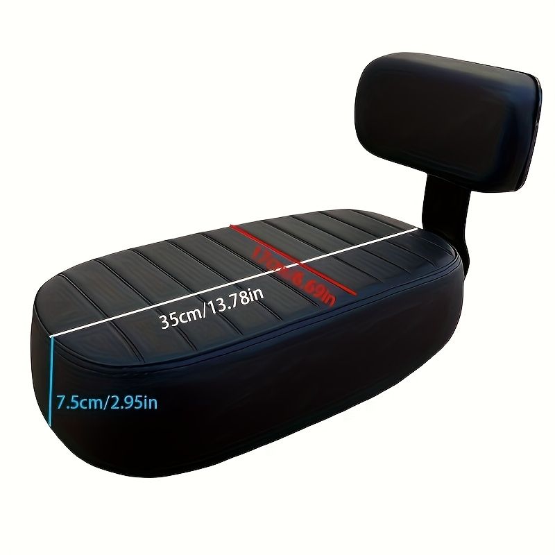 Bicycle Rear Seat Cushion with Backrest
