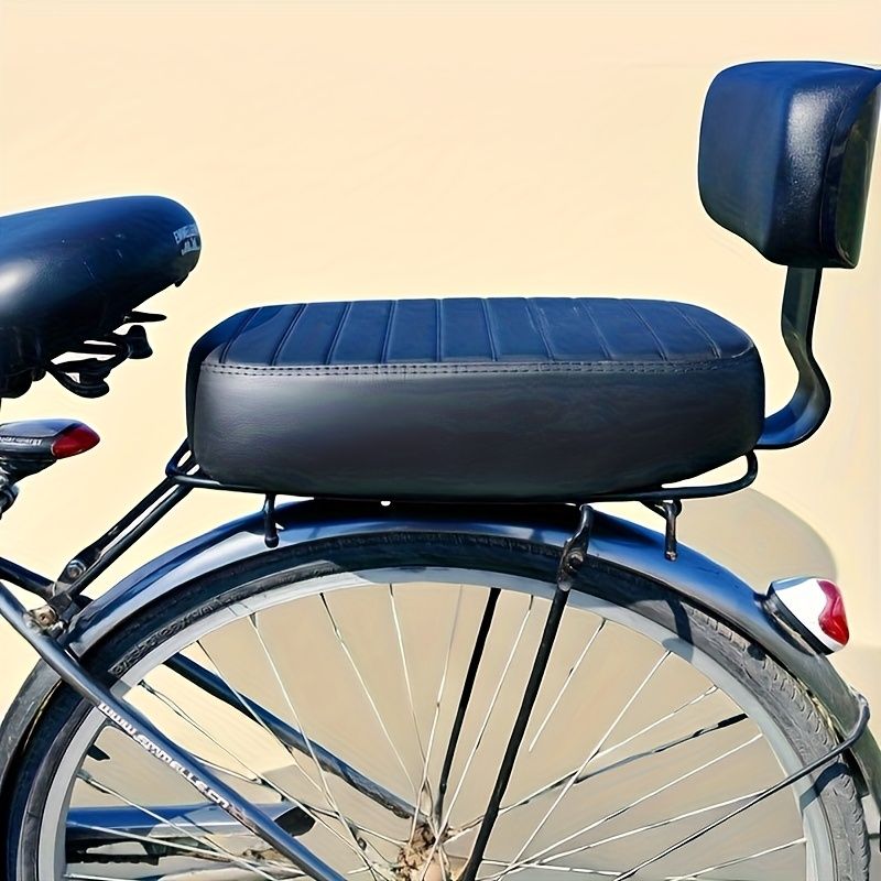 Bicycle Rear Seat Cushion with Backrest