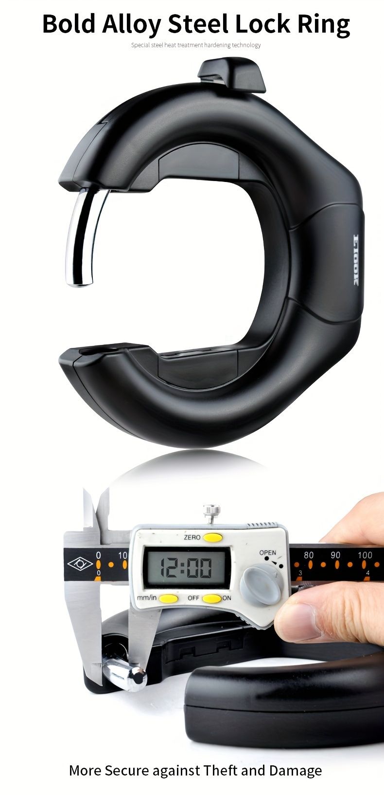Bicycle Lock with Two-Way Mount