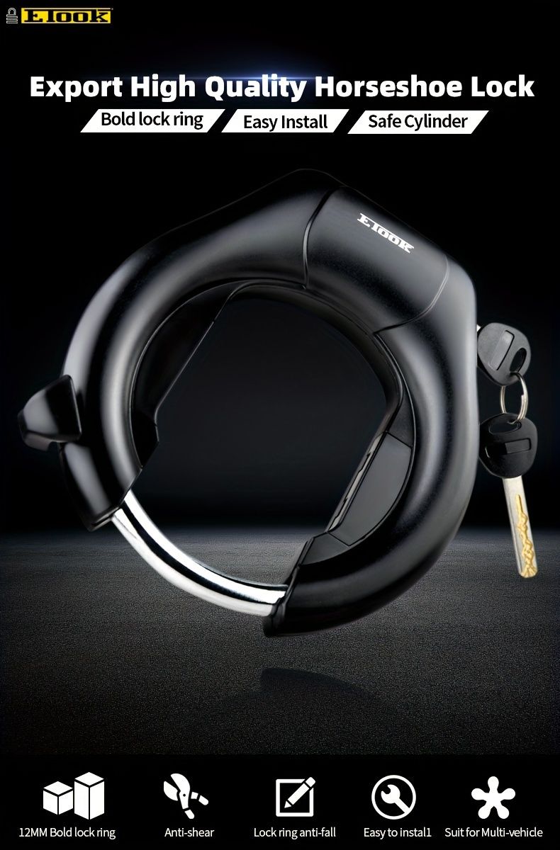 Bicycle Lock with Two-Way Mount