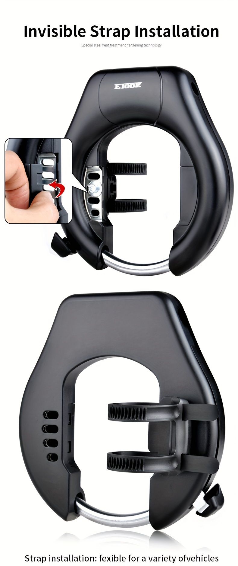 Bicycle Lock with Two-Way Mount
