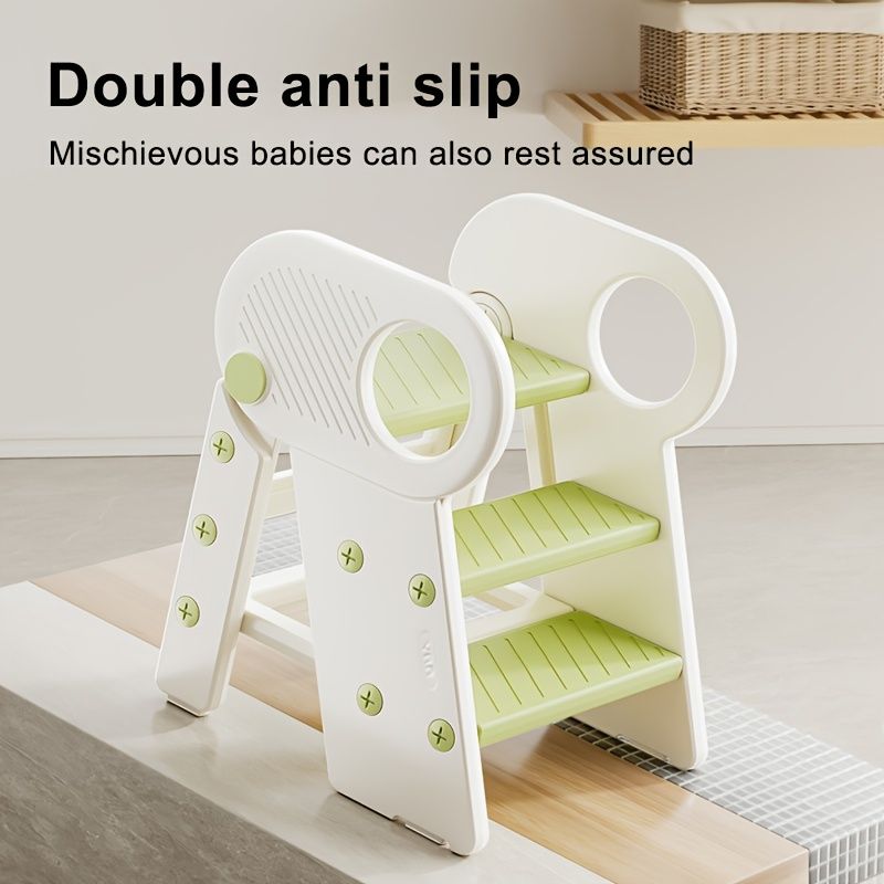 Kids Bathroom Step Stool - White