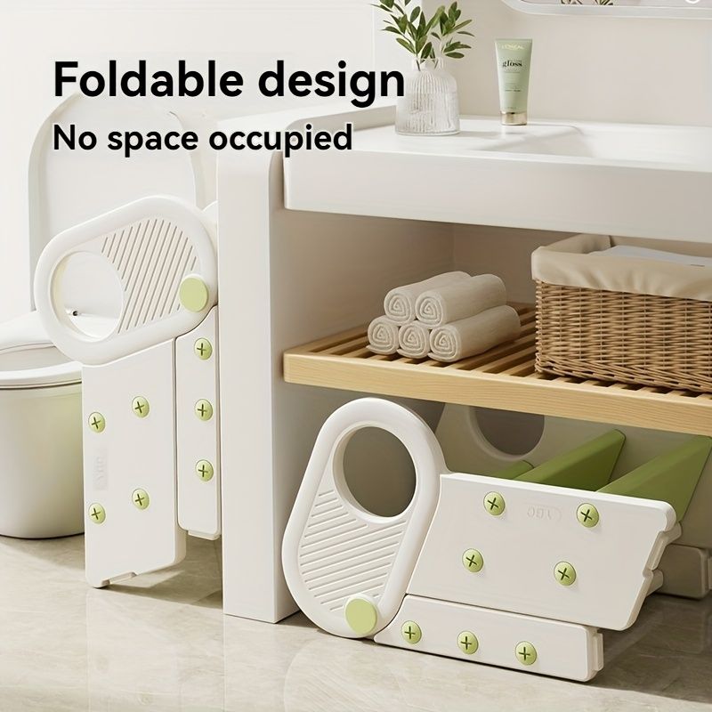 Kids Bathroom Step Stool - White