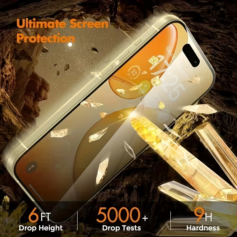 iPhone 15 Plus Privacy Screen Protector 4-Pack