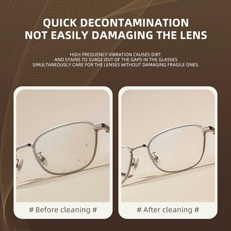 USB Ultrasonic Eyewear & Jewellery Cleaner - White