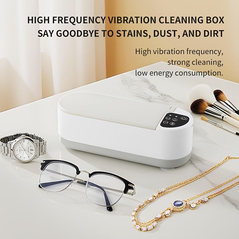 USB Ultrasonic Eyewear & Jewellery Cleaner - White