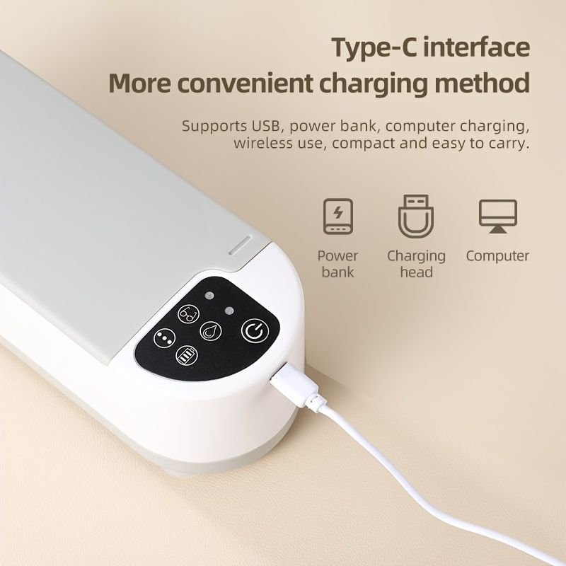 USB Ultrasonic Eyewear & Jewellery Cleaner - White