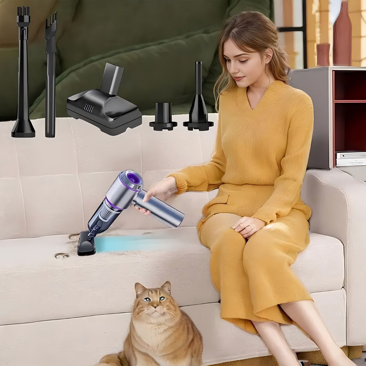 Vacuum Cleaner Brush Attachment - Grey