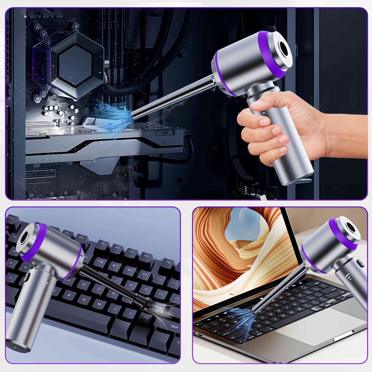 Vacuum Cleaner Brush Attachment - Grey