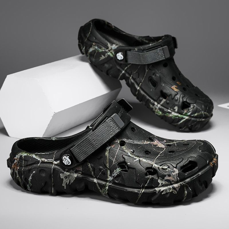 Men's EVA Summer Mules - Black 43