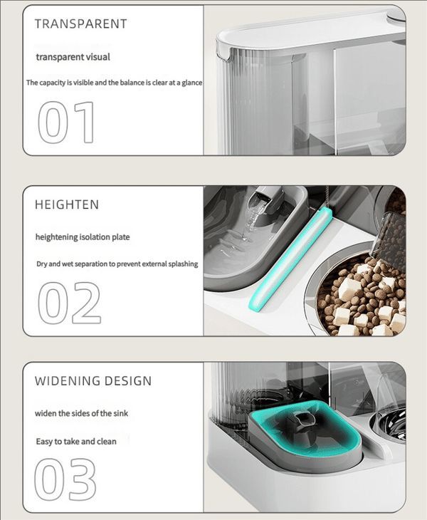 Automatic Cat Feeder & Water Dispenser