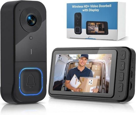 Wireless Video Doorbell with 4.5-inch Screen