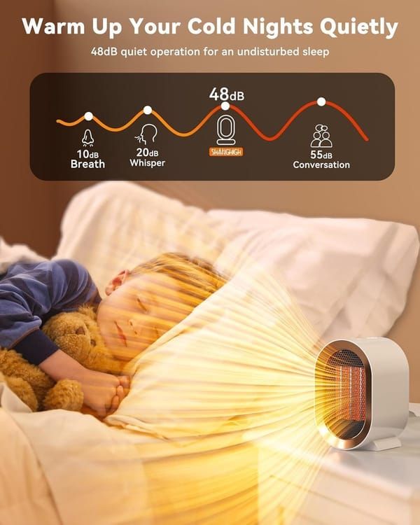 PTC Vertical Desktop Space Heater