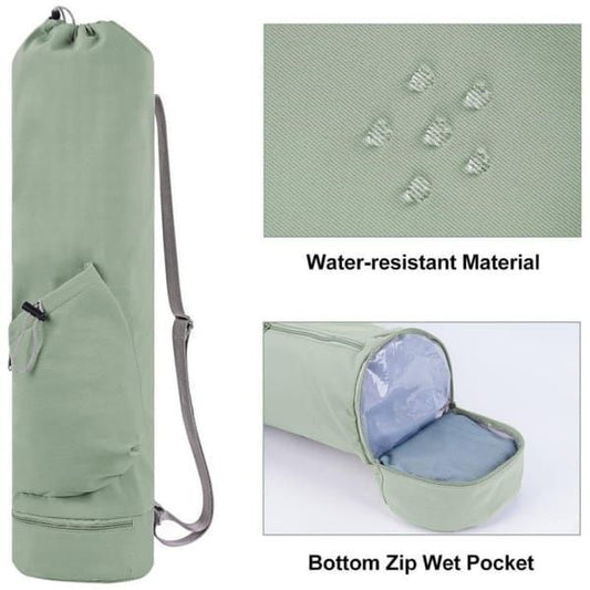Yoga Mat Bag - Beige Black