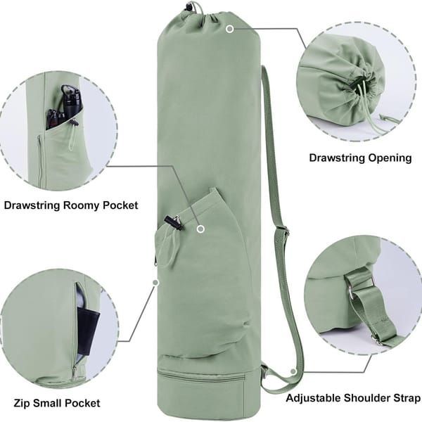 Yoga Mat Bag - Green Beige